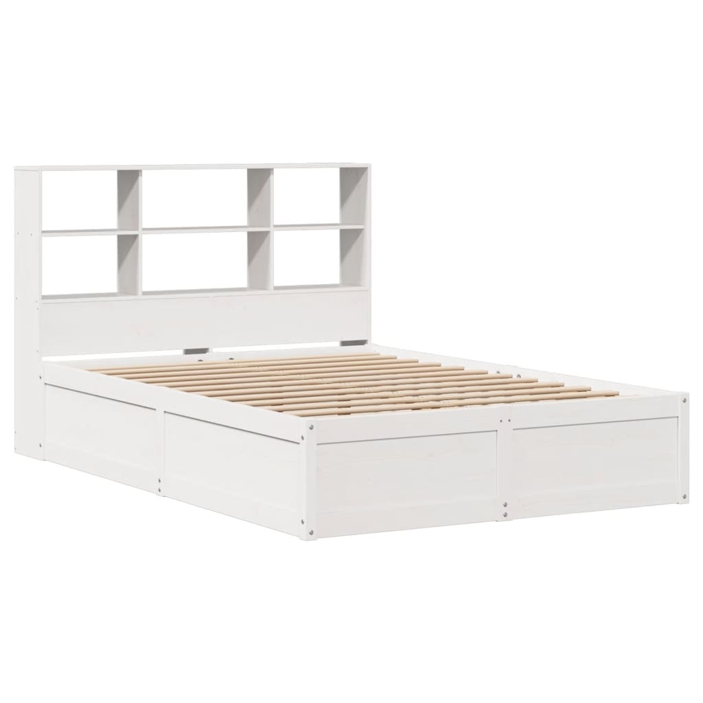 Sengeramme uten madrass hvit 140x190 cm heltre furu