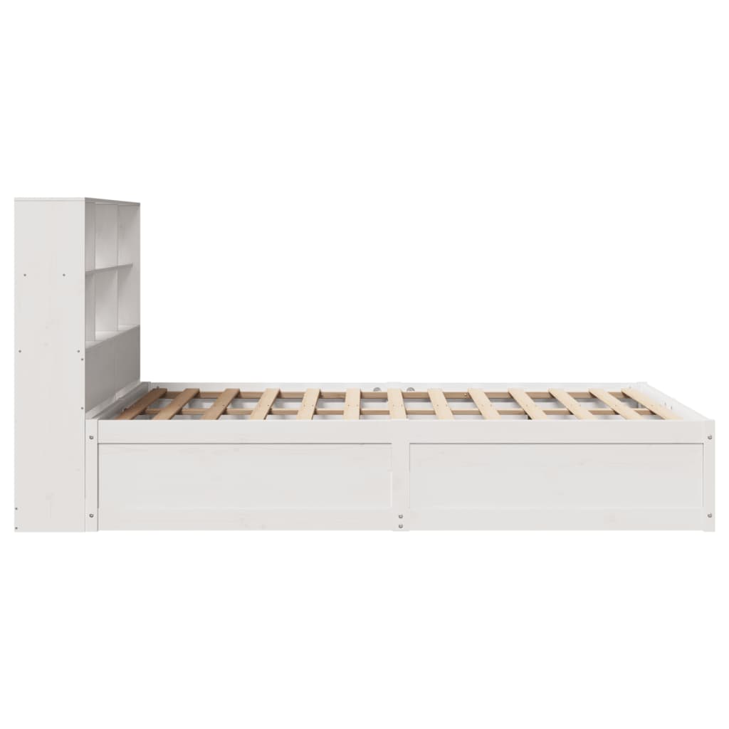 Sengeramme uten madrass hvit 140x190 cm heltre furu