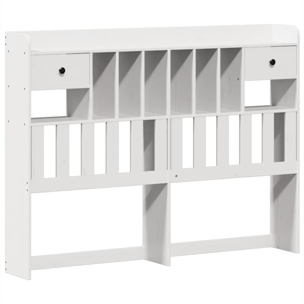 Sengeramme uten madrass hvit 140x190 cm heltre furu