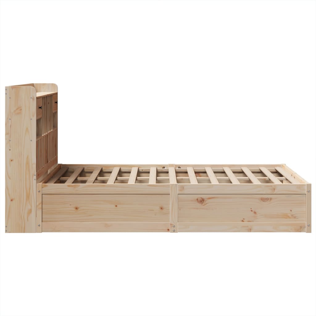 Sengeramme uten madrass hvit 135x190 cm heltre furu