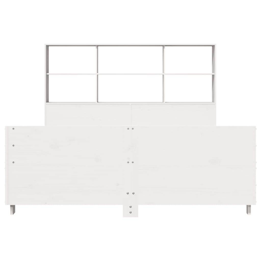 Sengeramme uten madrass hvit 160x200 cm heltre furu