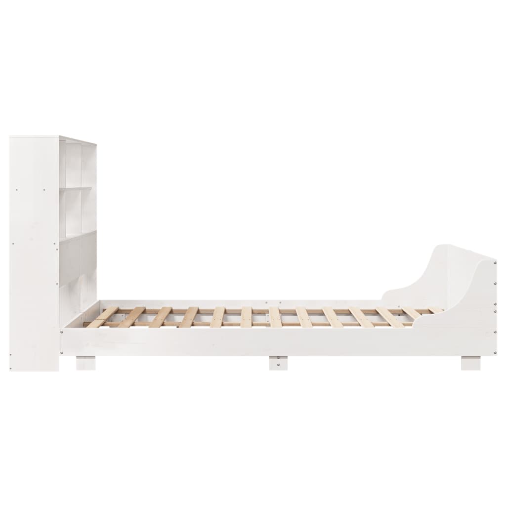 Sengeramme uten madrass hvit 160x200 cm heltre furu