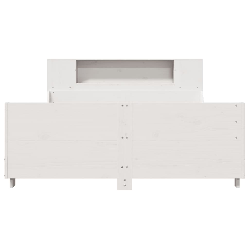 Sengeramme uten madrass hvit 140x200 cm heltre furu