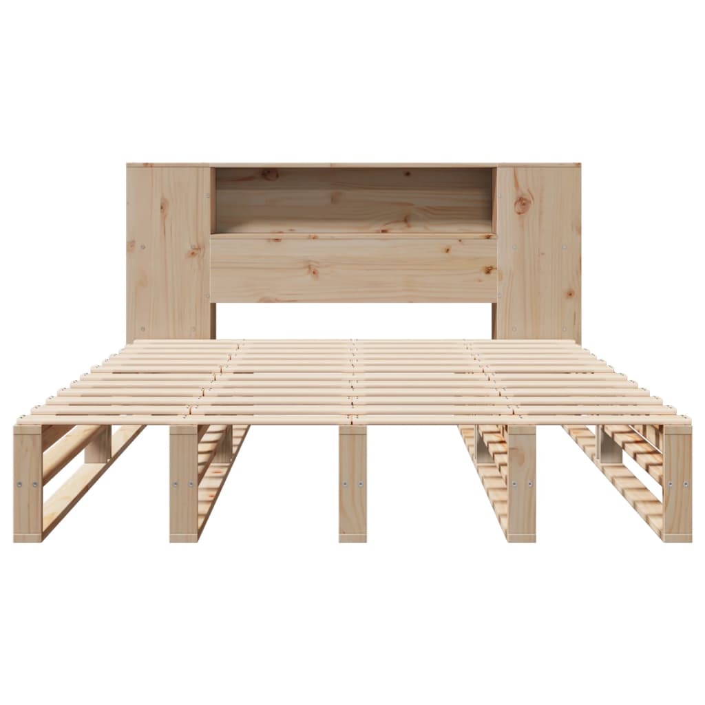 Seng med bokhylle uten madrass 160x200 cm heltre