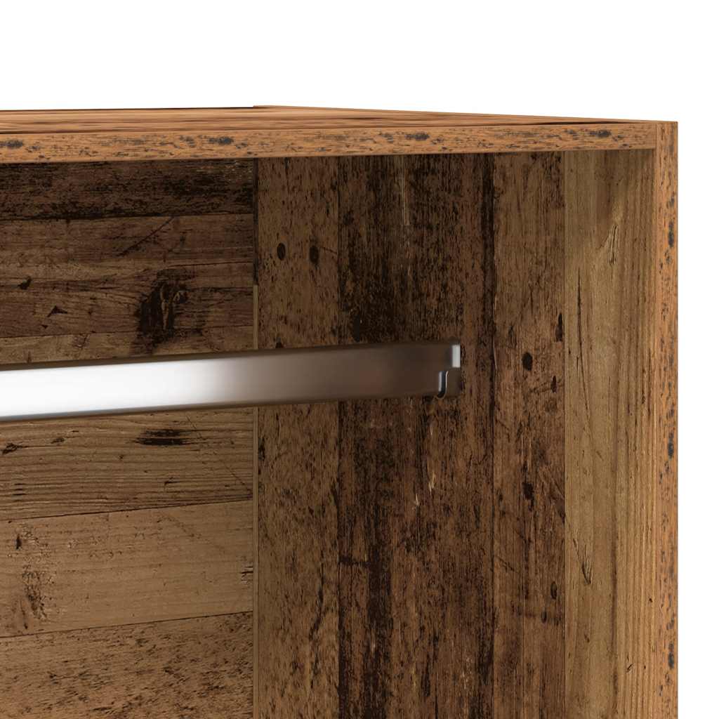 Garderobe gammelt tre 100x50x200 cm konstruert tre