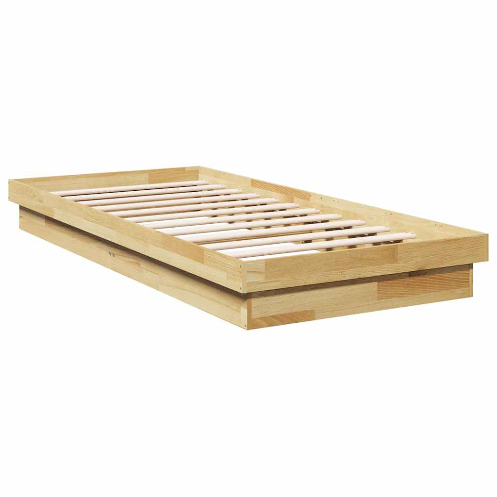 Sengeramme Uten Madrass 100x200 cm Helt Eik