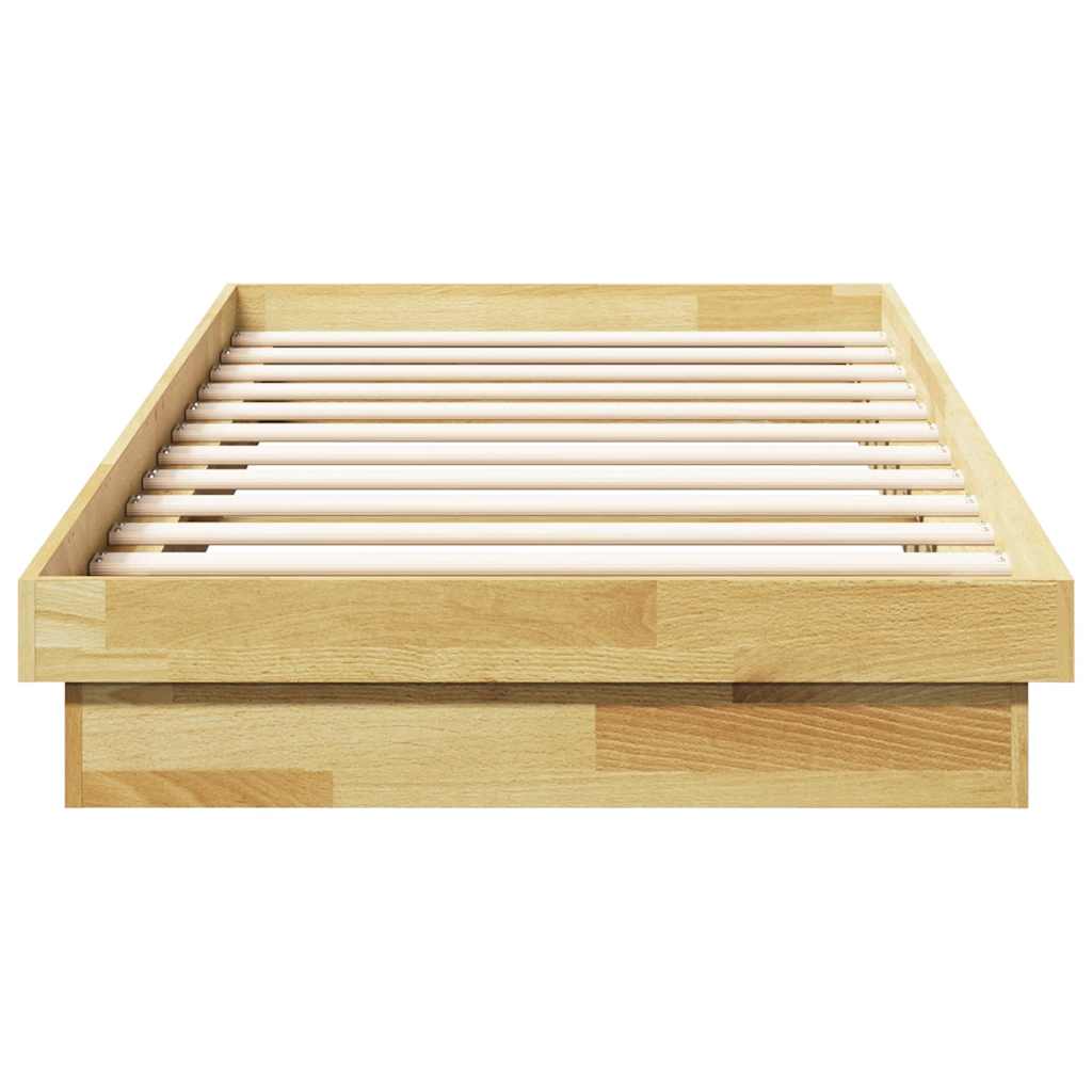 Sengeramme Uten Madrass 75x190 cm Helt Eik