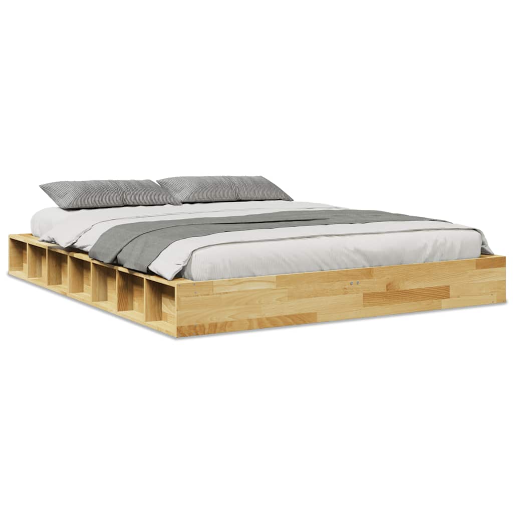 Sengeramme uten Madrass 160x200 cm Heltre Eik