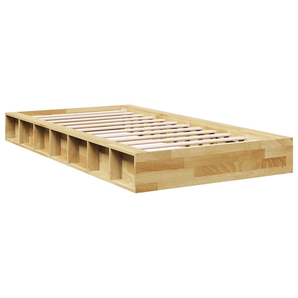 Sengeramme uten Madrass 75x190 cm Heltre Eik