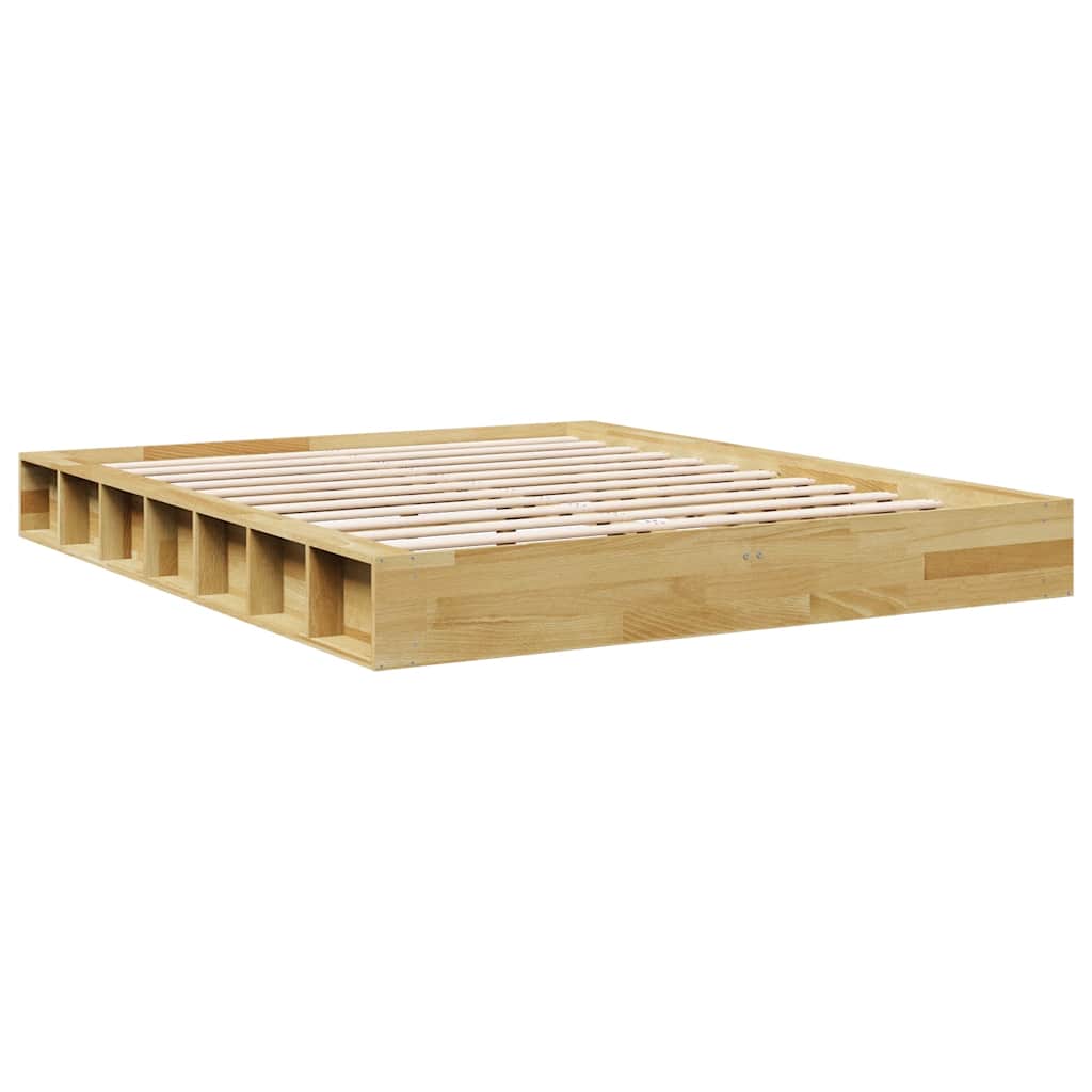 Sengeramme uten Madrass 140x190 cm Heltre Eik