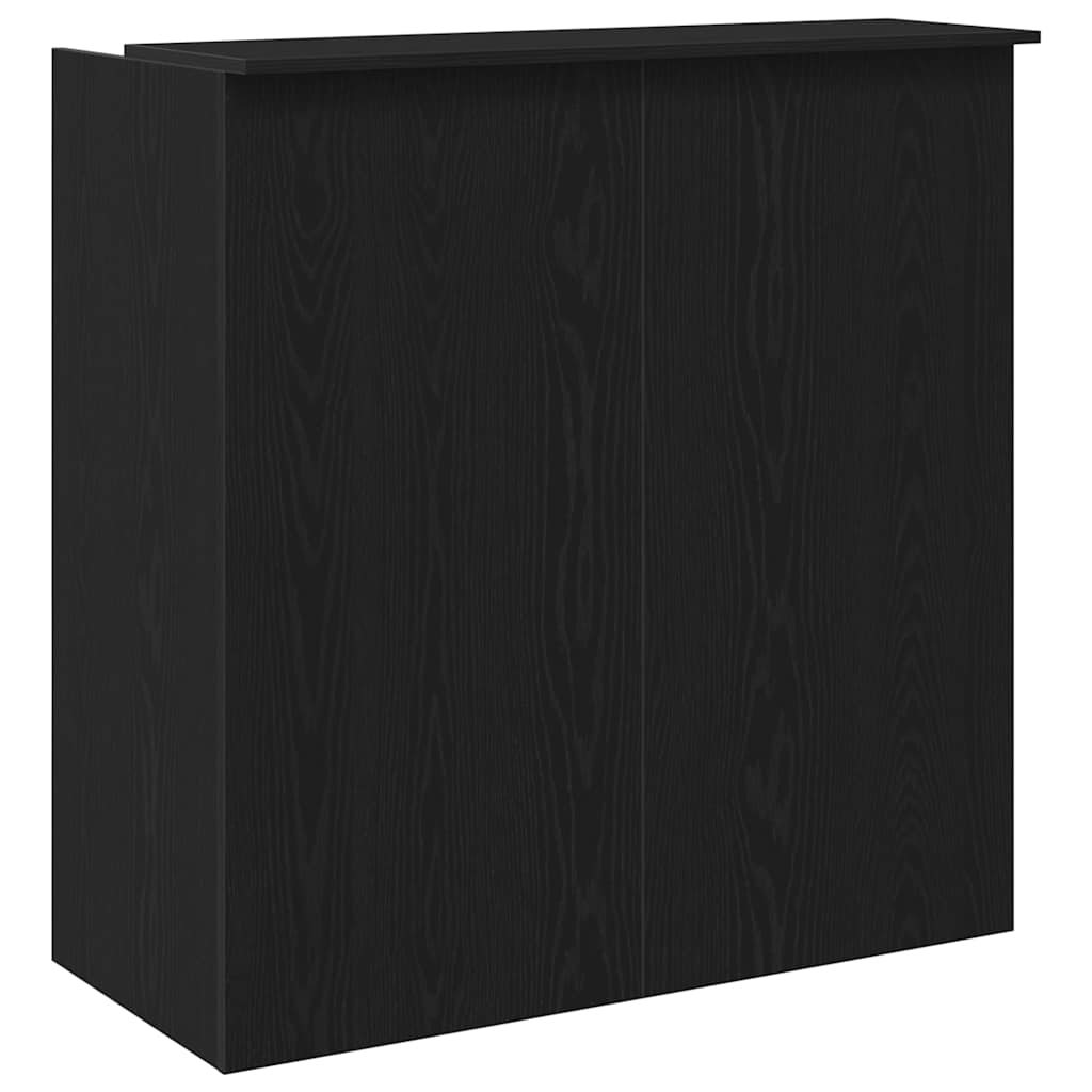 Resepsjonsdisk svart eik 100x50x103,5 cm konstruert tre