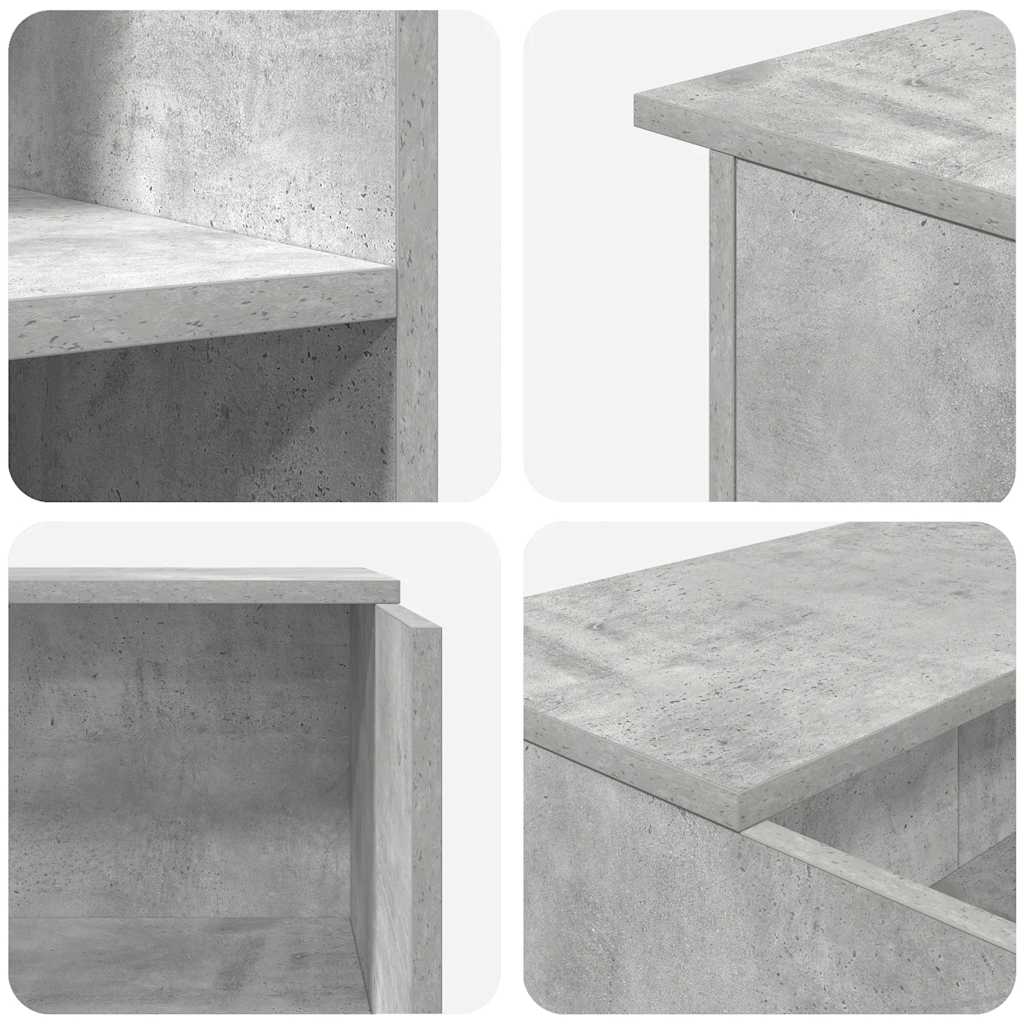 Resepsjonspult betonggrå 100x50x103,5 cm konstruert tre