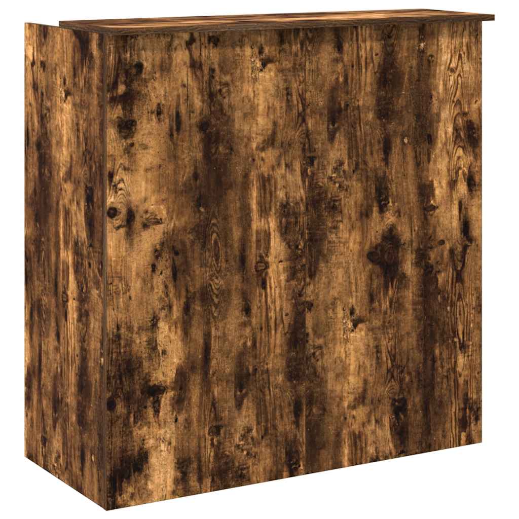 Resepsjonspult røkt eik 100x50x103,5 cm konstruert tre