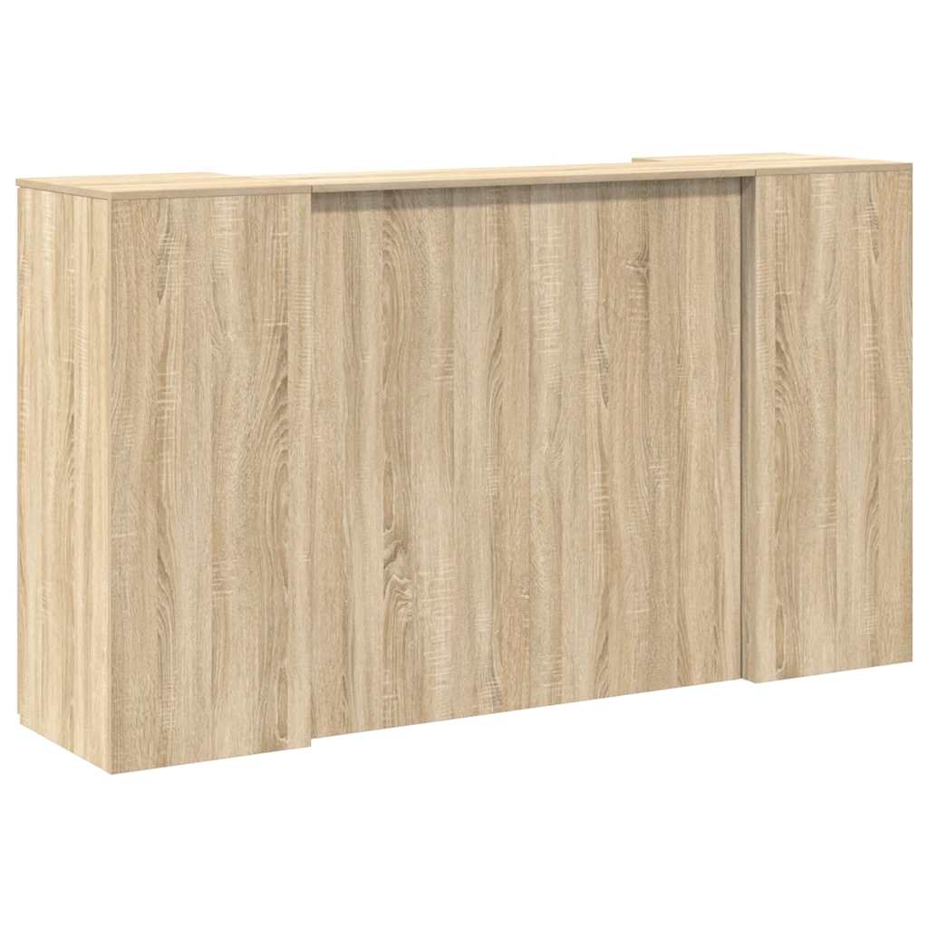 Resepsjonspult sonoma eik 180x50x103,5 cm konstruert tre