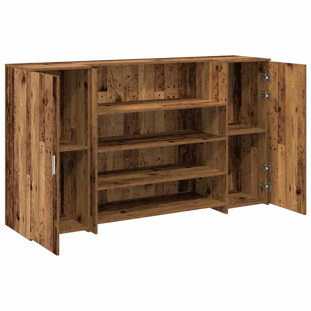 Resepsjonspult gammelt tre 180x50x103,5 cm konstruert tre