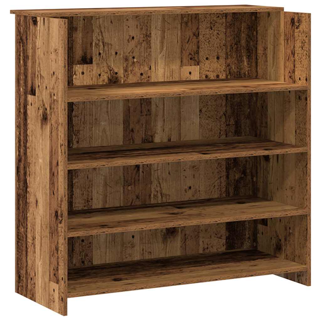 Resepsjonspult gammelt tre 180x50x103,5 cm konstruert tre