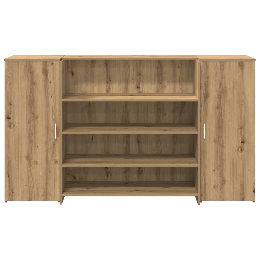 Resepsjonspult artisan eik 180x50x103,5 cm konstruert tre
