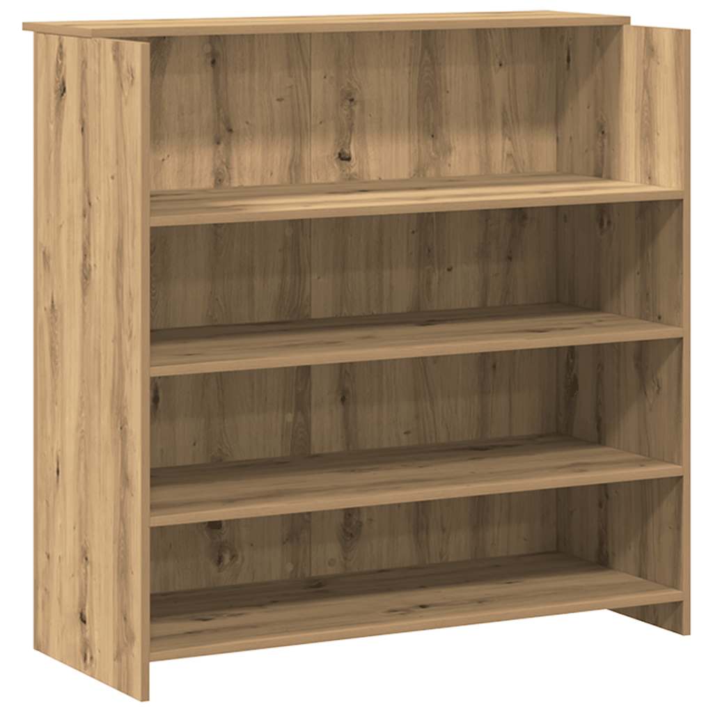 Resepsjonspult artisan eik 180x50x103,5 cm konstruert tre