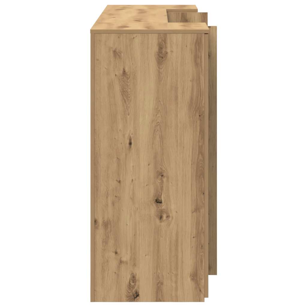 Resepsjonspult artisan eik 180x50x103,5 cm konstruert tre