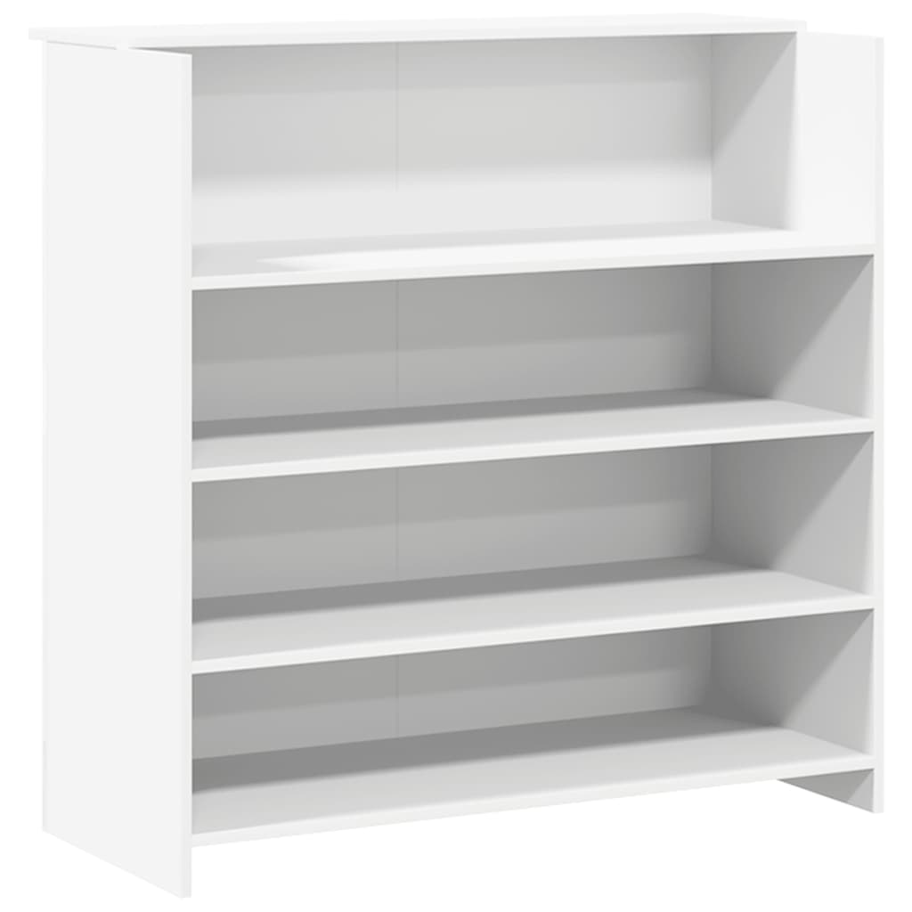 Resepsjonsdisk hvit 200x50x103,5 cm konstruert tre