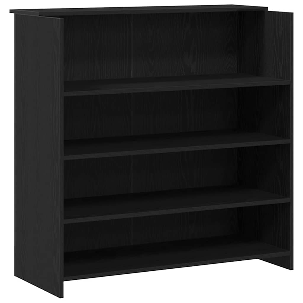 Resepsjonsdisk svart eik 200x50x103,5 cm konstruert tre