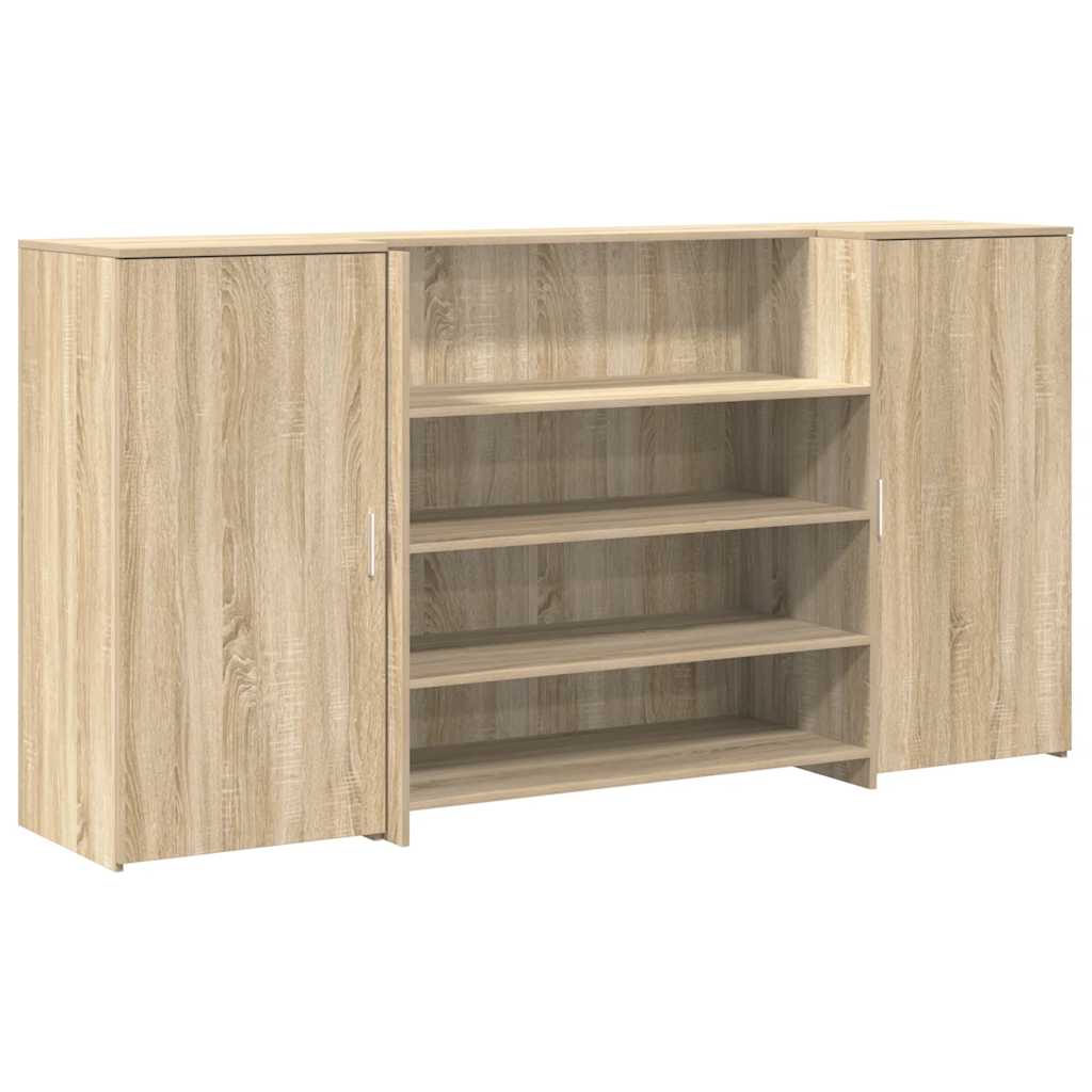 Resepsjonspult sonoma eik 200x50x103,5 cm konstruert tre
