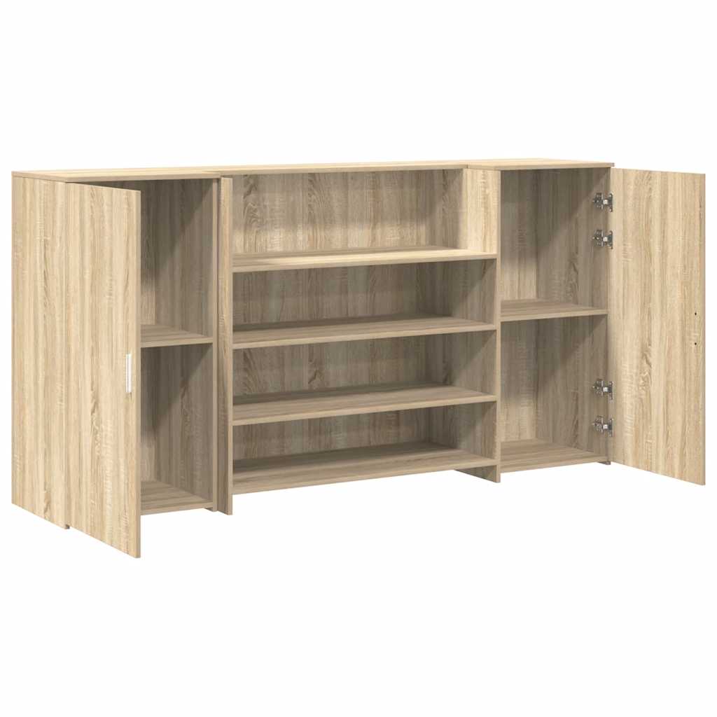 Resepsjonspult sonoma eik 200x50x103,5 cm konstruert tre