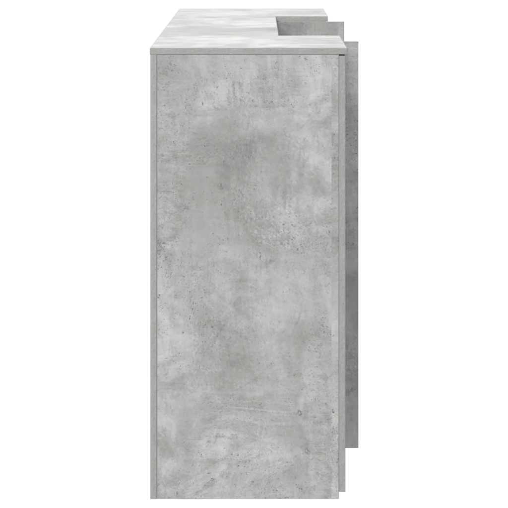 Resepsjonspult betonggrå 200x50x103,5 cm konstruert tre