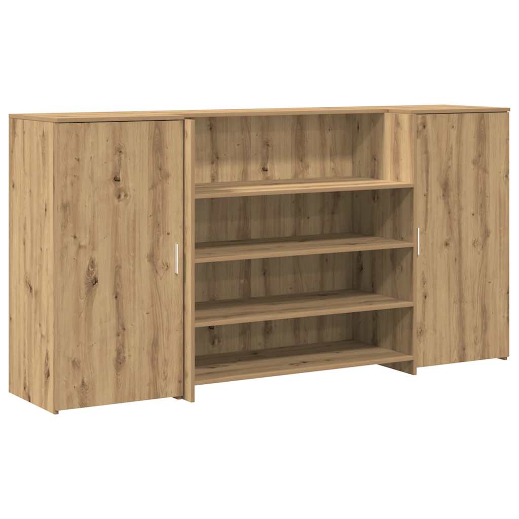 Resepsjonspult artisan eik 200x50x103,5 cm konstruert tre