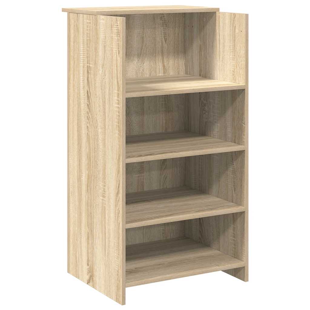 Resepsjonspult sonoma eik 135x50x103,5 cm konstruert tre
