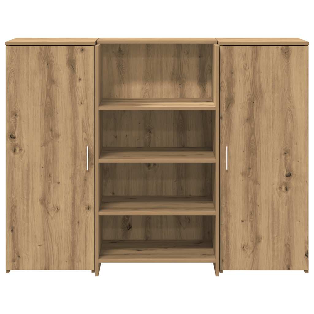 Resepsjonspult artisan eik 135x50x103,5 cm konstruert tre