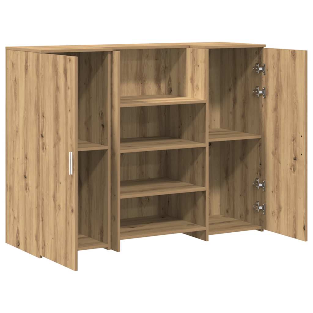 Resepsjonspult artisan eik 135x50x103,5 cm konstruert tre