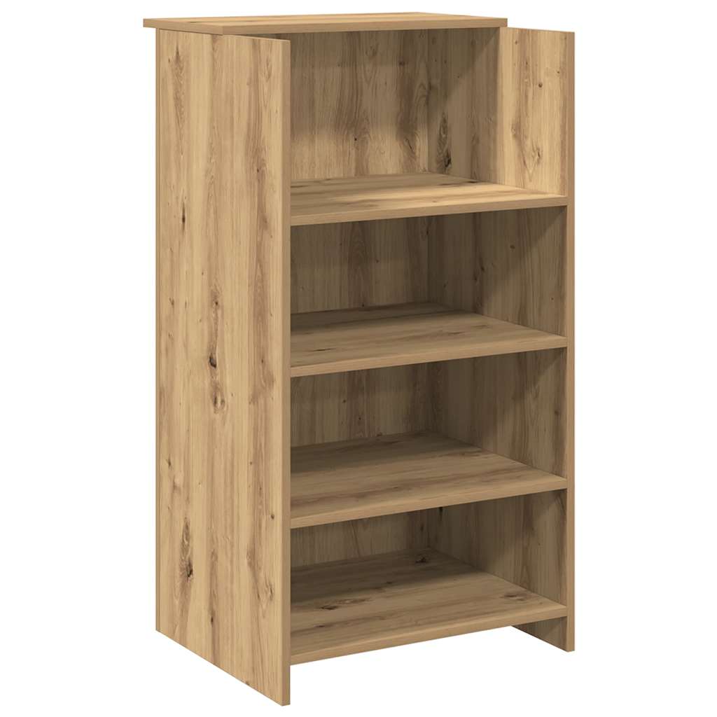 Resepsjonspult artisan eik 135x50x103,5 cm konstruert tre