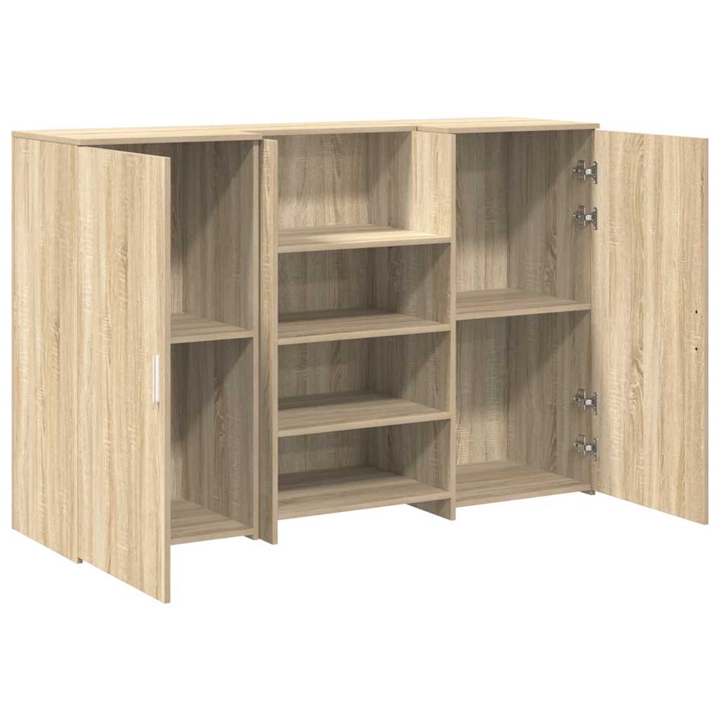 Resepsjonspult sonoma eik 155x50x103,5 cm konstruert tre