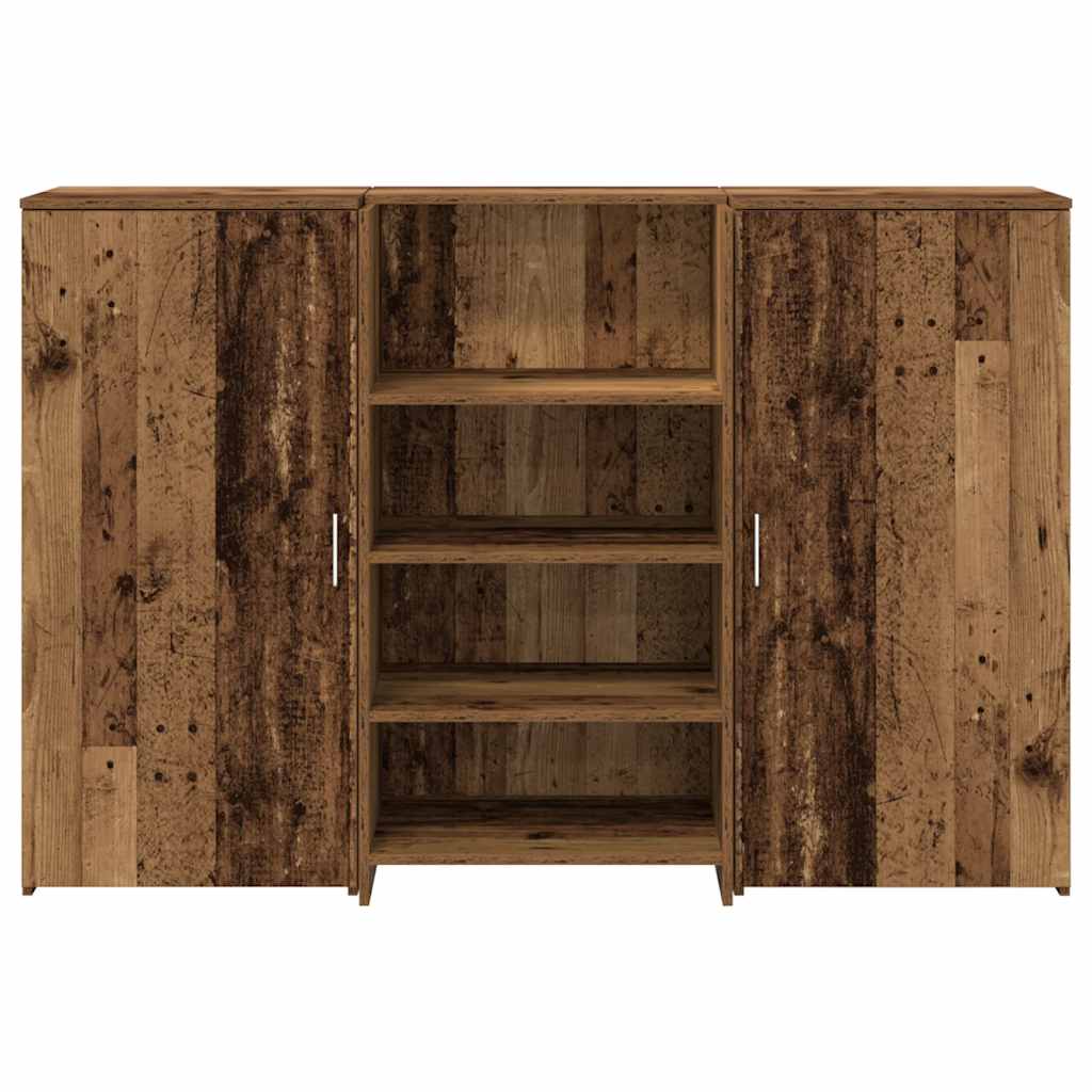 Resepsjonspult gammelt tre 155x50x103,5 cm konstruert tre