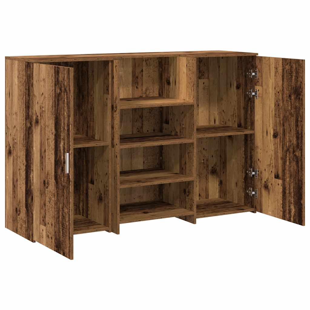 Resepsjonspult gammelt tre 155x50x103,5 cm konstruert tre