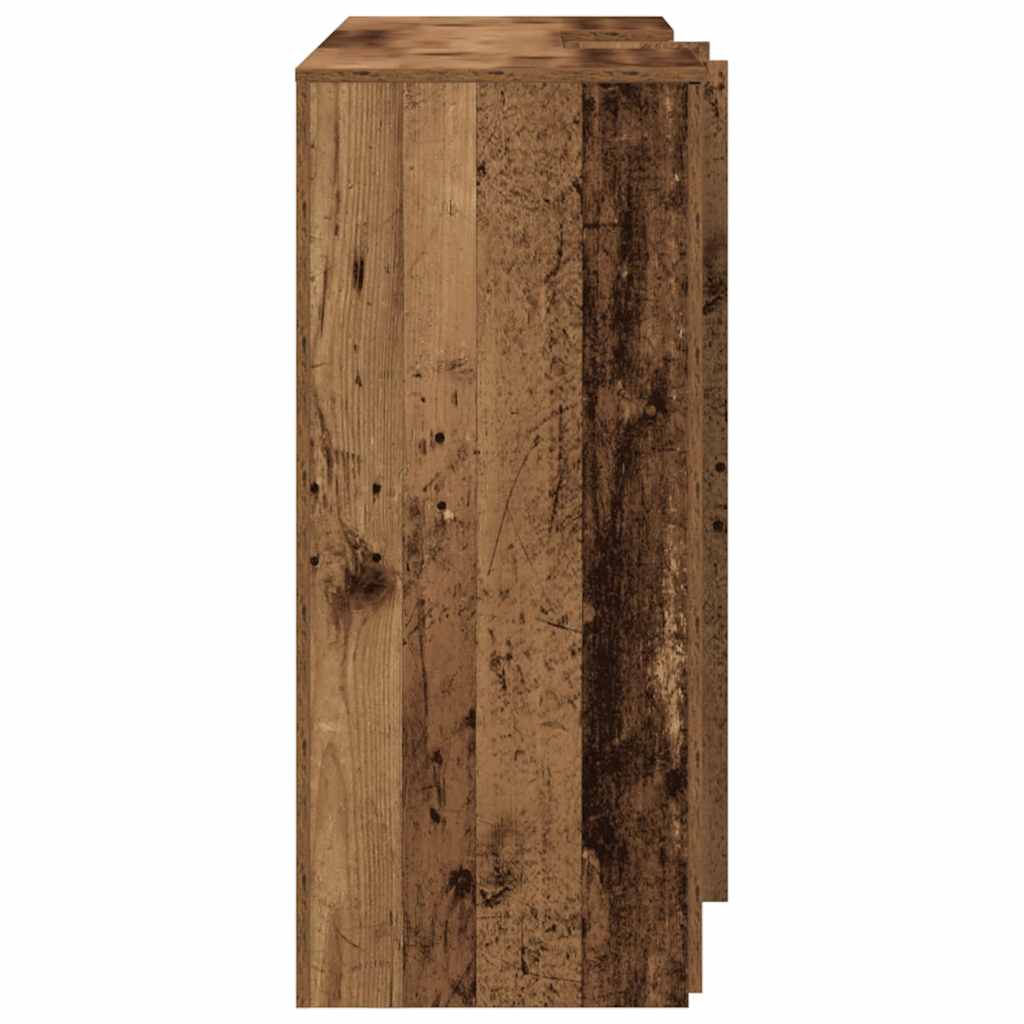 Resepsjonspult gammelt tre 155x50x103,5 cm konstruert tre