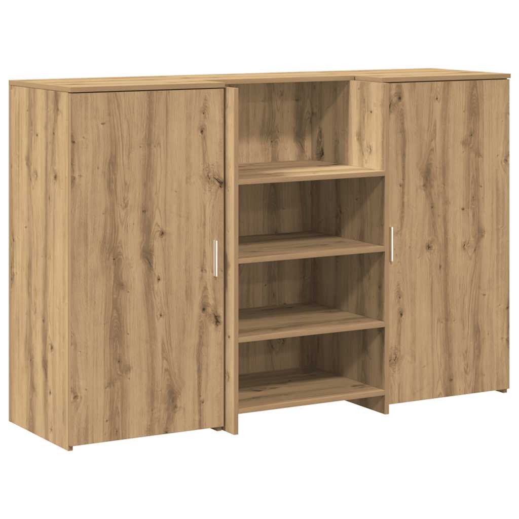 Resepsjonspult artisan eik 155x50x103,5 cm konstruert tre