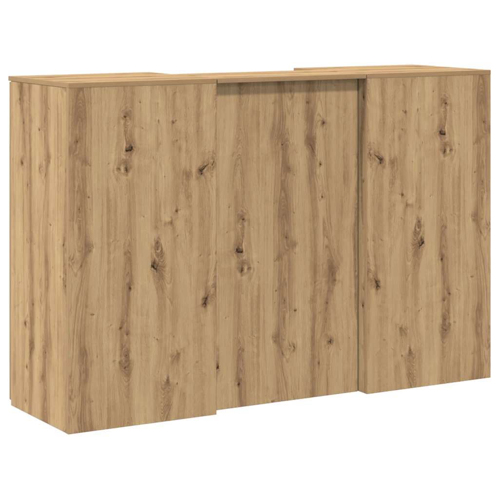 Resepsjonspult artisan eik 155x50x103,5 cm konstruert tre