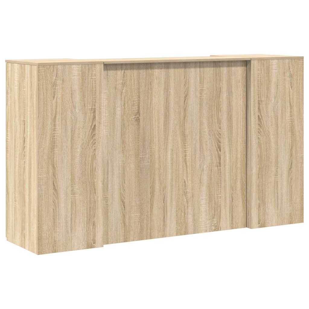 Resepsjonspult sonoma eik 180x50x103,5 cm konstruert tre