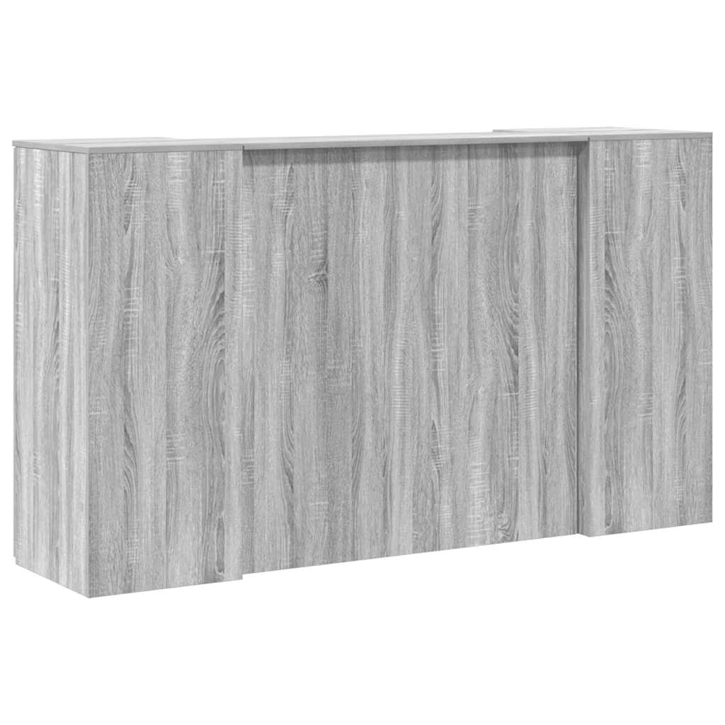 Resepsjonspult grå sonoma 180x50x103,5 cm konstruert tre