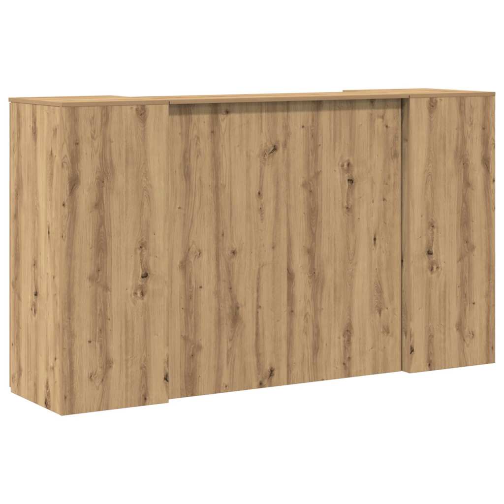 Resepsjonspult artisan eik 180x50x103,5 cm konstruert tre
