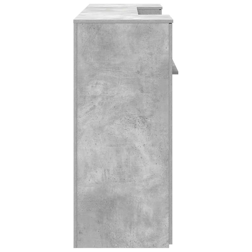 Resepsjonspult betonggrå 200x50x103,5 cm konstruert tre