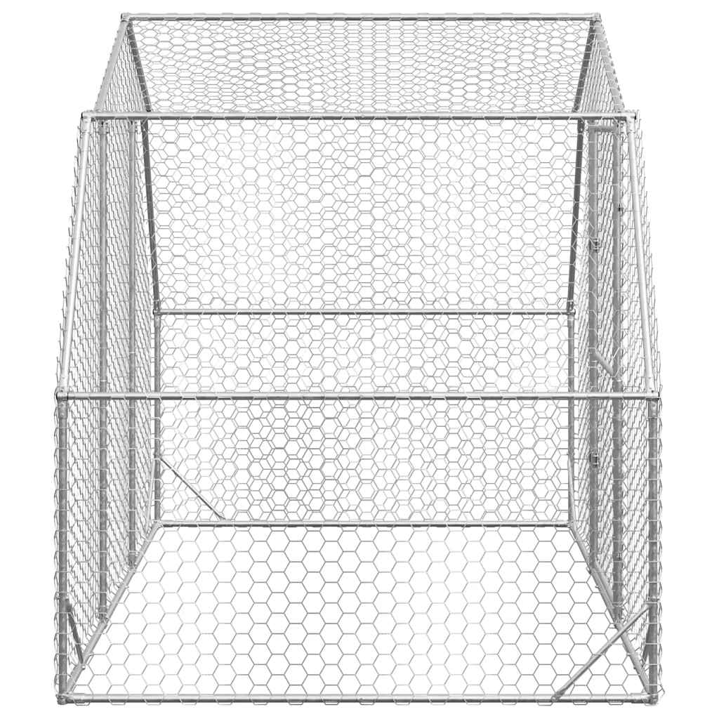 Kyllingløp 2,5x2x2,25 m galvanisert stål