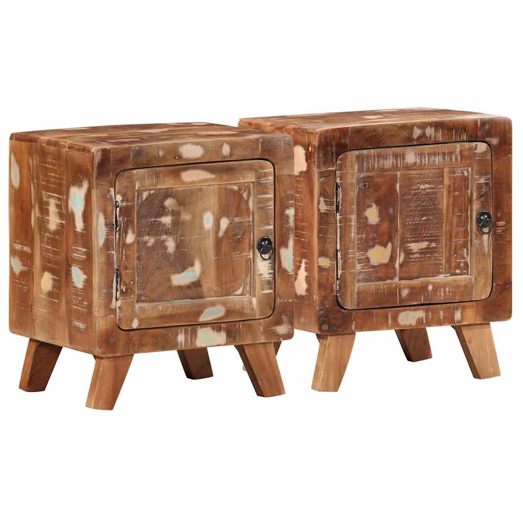Nattskap 2 stk 40x32x46 cm gjenvunnet heltre