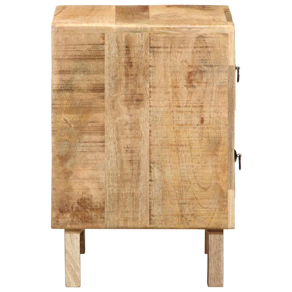 Nattbord 40x32x46 cm grovt heltre mangotre