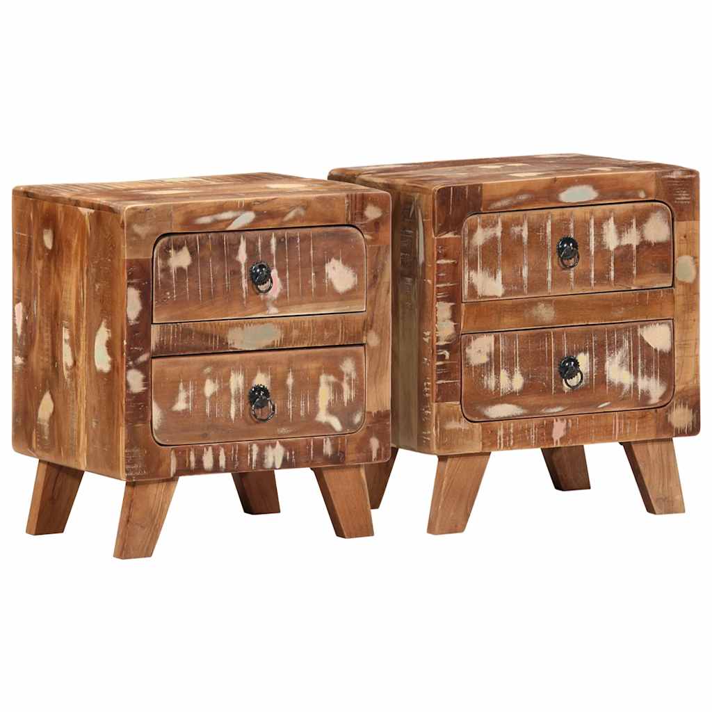 Nattskap 2 stk 40x32x46 cm gjenvunnet heltre
