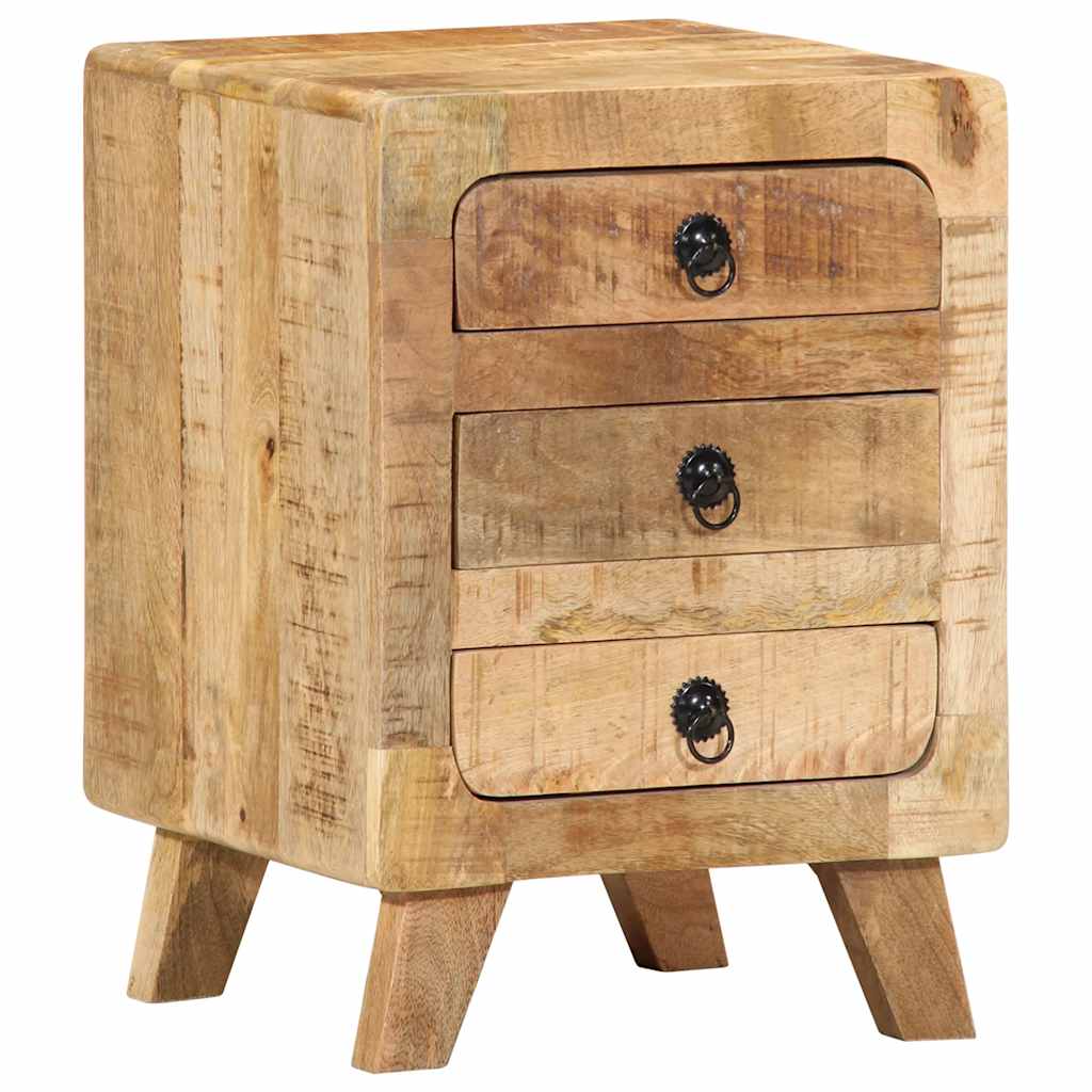 Nattbord 37x32x50 cm grovt heltre mangotre