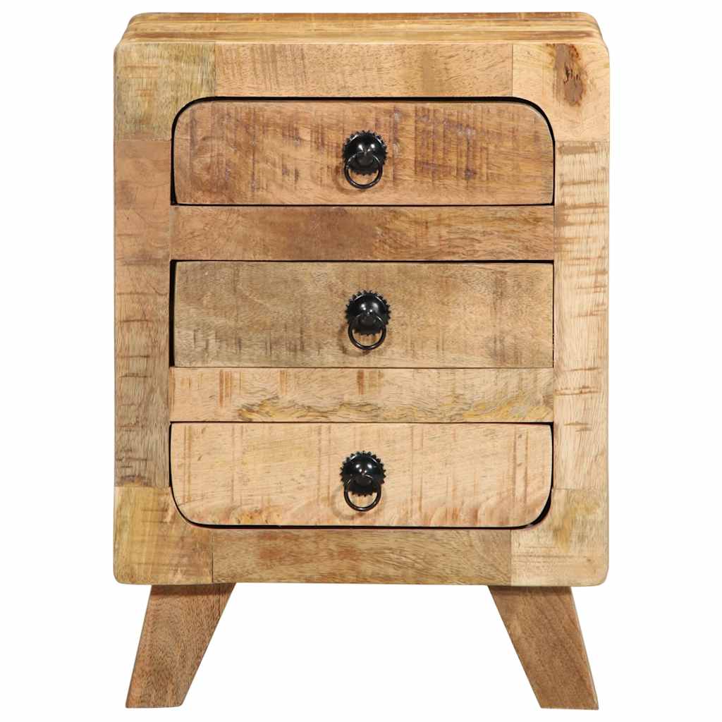 Nattbord 37x32x50 cm grovt heltre mangotre