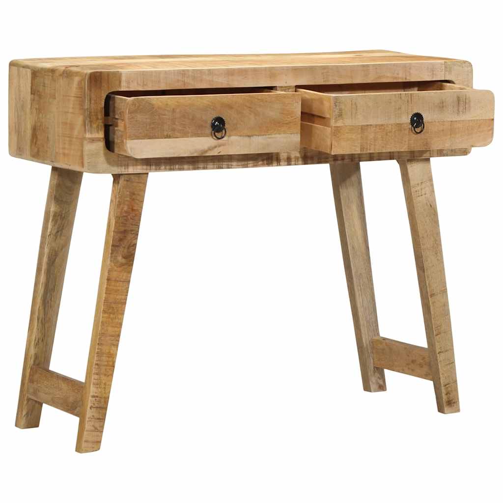 Konsollbord 90x32x75 cm grovt heltre mangotre